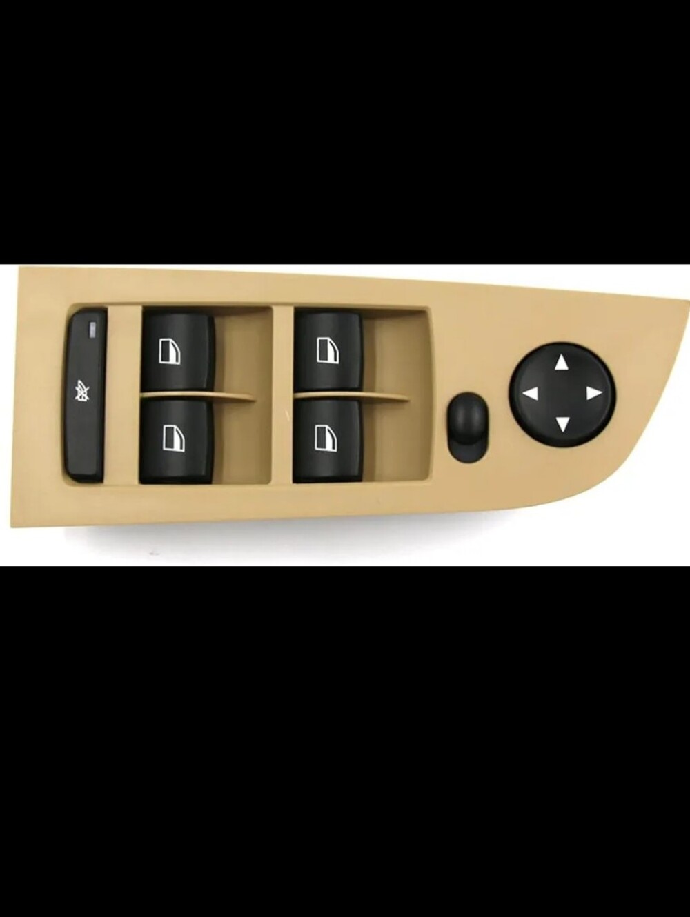 Beige Power Window Switch Panel with Mirror Control